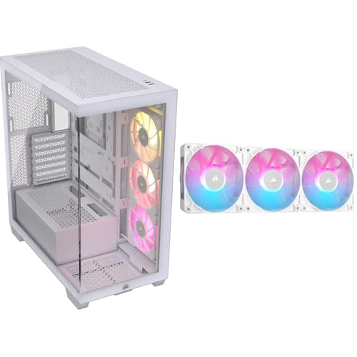 CORSAIR iCUE LINK RX120 RGB スターターキット CORSAIR iCUE LINK RX120 RGB 120mm PWM Computer Case Fan Starter